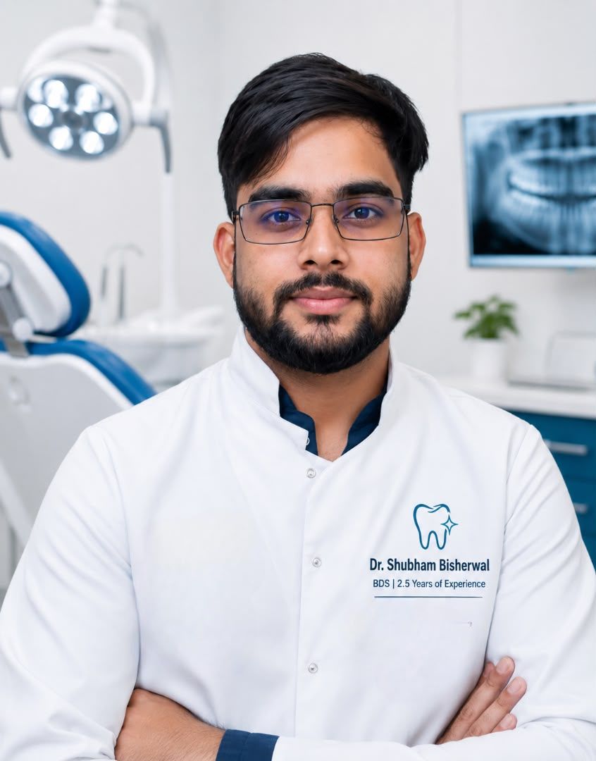 Dr Shubham Bisherwal, dentist at Vital Dental Care, Gurugram