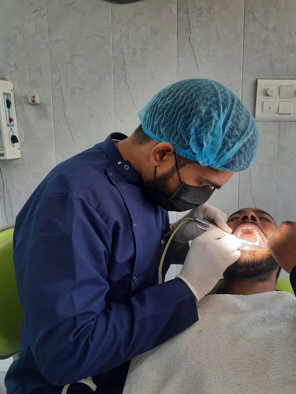 Dr Bisherwal at work